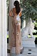 Jovani 48051 Cap Sleeve Floral Sequin Illusion Dress