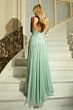 Jovani 48061 Embellished Neckline Strapless Shimmer Dress