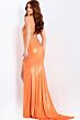 Jovani 48069 Beaded Metallic Plunging Halter Dress