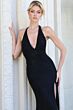 Jovani 48069 Beaded Metallic Plunging Halter Dress