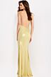 Jovani 48073 Ruched Bust Beaded Metallic Dress
