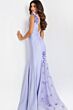 Jovani 48120 3D Floral Straps Open V-Back Dress