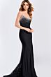 Jovani 48122 Embellished Train High Slit Dress