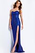 Jovani 48135 Embellished Neckline Strapless Glitter Dress