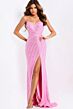 Jovani 48328 High Slit Sweetheart Neckline Sequin Dress