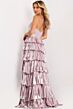 Jovani 48341 Tiered Ruffle Skirt Sweetheart Neckline Dress