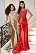 Jovani 48364 High Slit Beaded Corset Top Dress