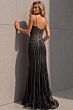 Jovani 48375 Illusion Bodice Spaghetti Strap Dress