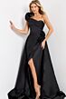 Jovani 48450 One Shoulder with Overskirt Dress