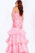 Jovani 48490 Tiered Ruffle Skirt Floral Dress