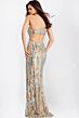 Jovani 48526 High Slit One Shoulder Sequin Dress