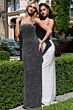 Jovani 48558 Back Slit Strapless Rhinestone Dress