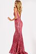 Jovani 48629 Plunging V-Neckline Embellished Dress