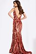 Jovani 48635 Plunging Neckline Backless Dress