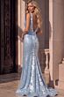 Jovani 48642 High Slit V-Neckline Sequin Dress