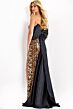Jovani 48651 Bow Train Leopard Sequin Dress