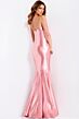 Jovani 48744 Notched Neckline Backless Dress