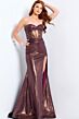 Jovani 48971 High Slit Sweetheart Keyhole Neckline Dress