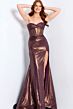 Jovani 48971 High Slit Sweetheart Keyhole Neckline Dress