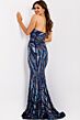 Jovani 49137 Asymmetric Neckline Strapless Dress