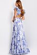Jovani 49143 Ruffle Sleeve Crisscross Sweetheart Neckline Dress