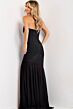 Jovani 49147 High Slit Notched Neckline Dress