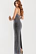 Jovani 49162 Back Slit Beaded Dress