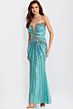 Jovani 49224 Plunging Neckline Beaded Dress