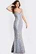 Jovani 49225 Spaghetti Strap Backless Dress