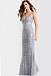 Jovani 49225 Spaghetti Strap Backless Dress