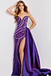 Jovani 49226 Side Overskirt Sequin Dress