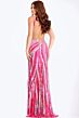 Jovani 49244 V-Neckline Backless Embellished Dress