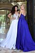 Jovani 49247 High Slit Beaded Bodice Strapless Dress
