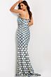 Jovani 49260 Sweep Train Scalloped Sequin Dress