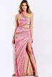 Jovani 49266 Side Cutout Choker Halter Neckline Dress