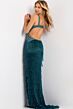 Jovani 49269 Plunging V-Neck Fringe Dress