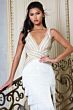 Jovani 49269 Plunging V-Neck Fringe Dress