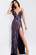 Jovani 49270 Plunging Pointed Sweetheart Neckline Strapless Dress