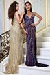 Jovani 49270 Plunging Pointed Sweetheart Neckline Strapless Dress