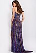 Jovani 49270 Plunging Pointed Sweetheart Neckline Strapless Dress