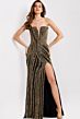 Jovani 49290 Plunging Neckline Embellished Dress