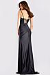 Jovani 49616 Plunging Neckline Lace-Up Back Dress