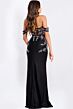 Jovani 49659 Off The Shoulder Corset Glitter Dress