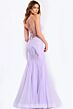 Jovani 49660 Godet Skirt Lace-Up Back Dress