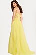 Jovani 49704 Strapless Sweetheart Neckline Illusion Corset Top Dress