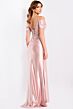Jovani 49719 Illusion Corset Top Cold-Shoulder Sleeves Dress