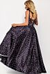 Jovani 49774 Polka Dot Corset-Style Bodice A-Line Dress