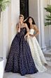 Jovani 49775 Polka Dot Corset-Style Bodice Strapless Neckline Dress