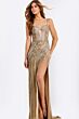 Jovani 49810 Sweetheart Keyhole Neckline Backless Embellished Dress