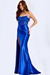 Jovani 49859 Embroidered Corset Slit Skirt Dress
